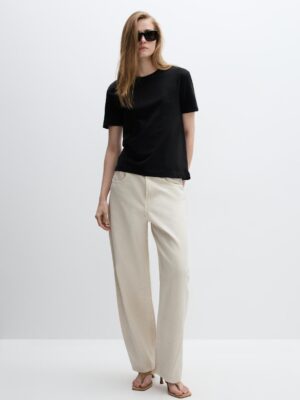 Obsidian Shadow Straight Cotton Architectural Tee